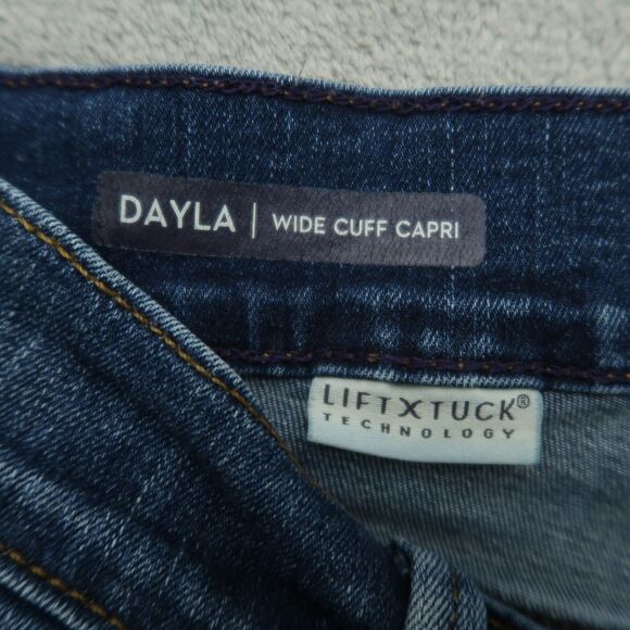 Not Your Daughters Jeans NYDJ Womens Size 6P Mid-Rise Wide Cuff Capri 21" Inseam - Picture 11 of 16